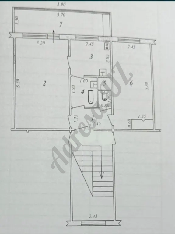 Продается 2 комнатная квартира Ташсельмаш, Ашхабад парк