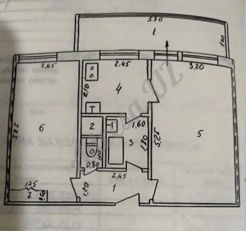 Продается 2 комнатная квартира Авиасозлар-2