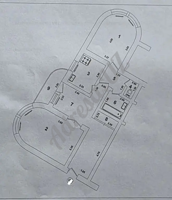 Продается 2 комнатная квартира Пересечение Бабура и Нукуская