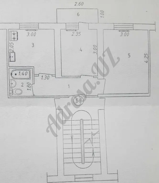 Продается 2 комнатная квартира Ттз-1