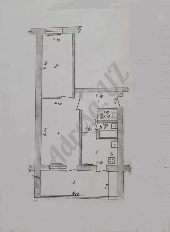 Продается 2 комнатная квартира Ориентир Лафарга, аптека 36,6