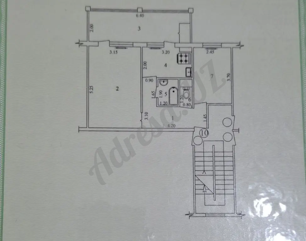 Продается 2 комнатная квартира Ахмад Югнаки Ттз