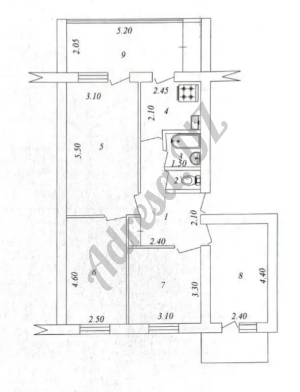 Квартира 4 комнаты Бий Университет Дипломатии