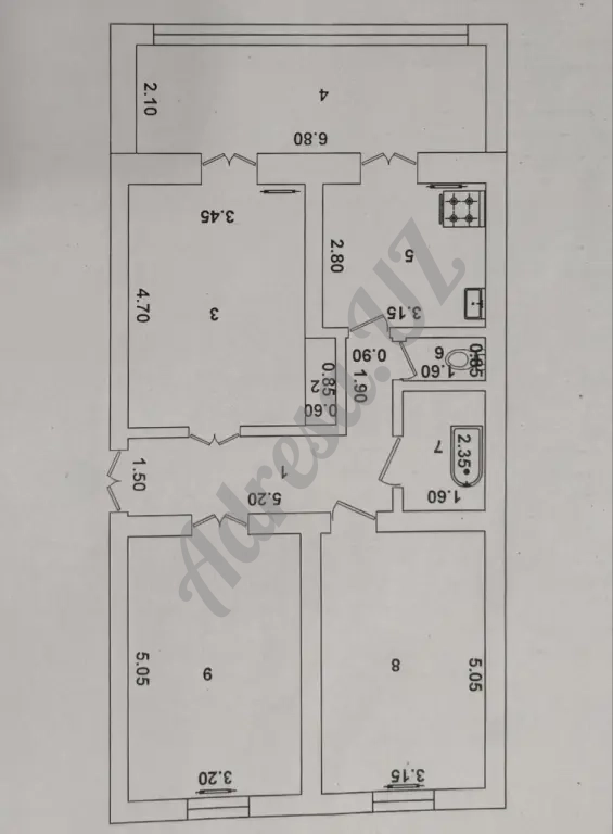 Продажа квартиры 3 комнаты Ташсельмаш Ашхабад парк