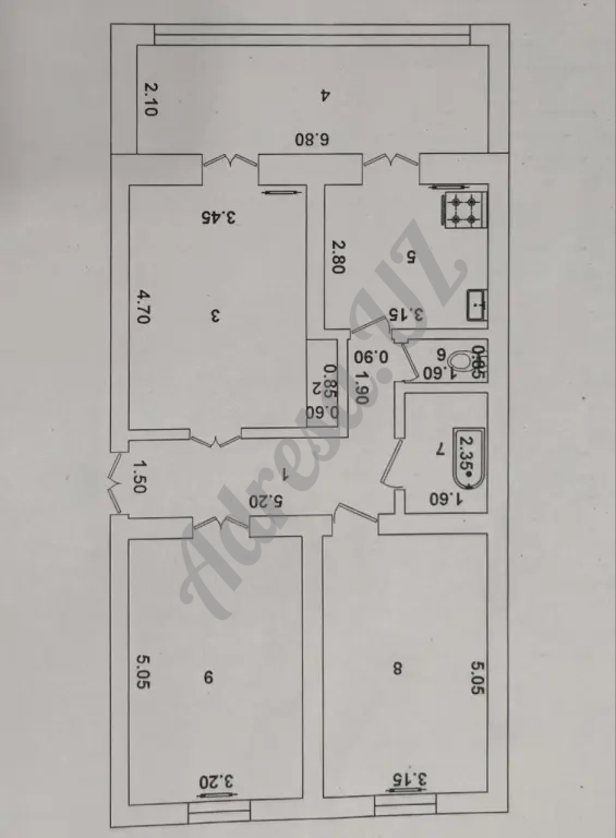 Продажа квартиры 3 комнаты Махтумкули, Ашхабад парк
