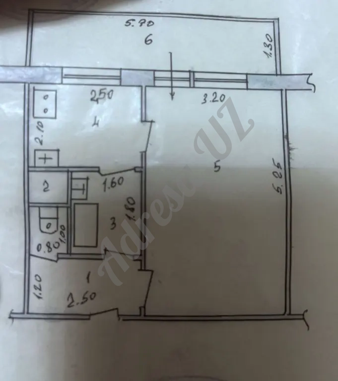 Продается 1 комнатная квартира Авиасозлар-4